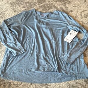 Athleta Light Blue Long Sleeve Top